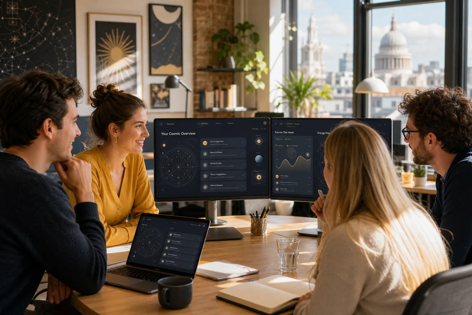 London astrology app development team planning a digital astrology platform