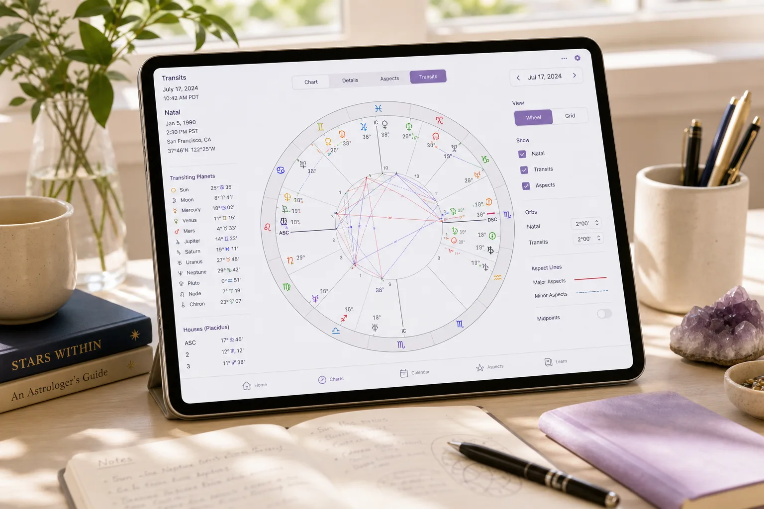AstroMatrix inspired astrology app preview