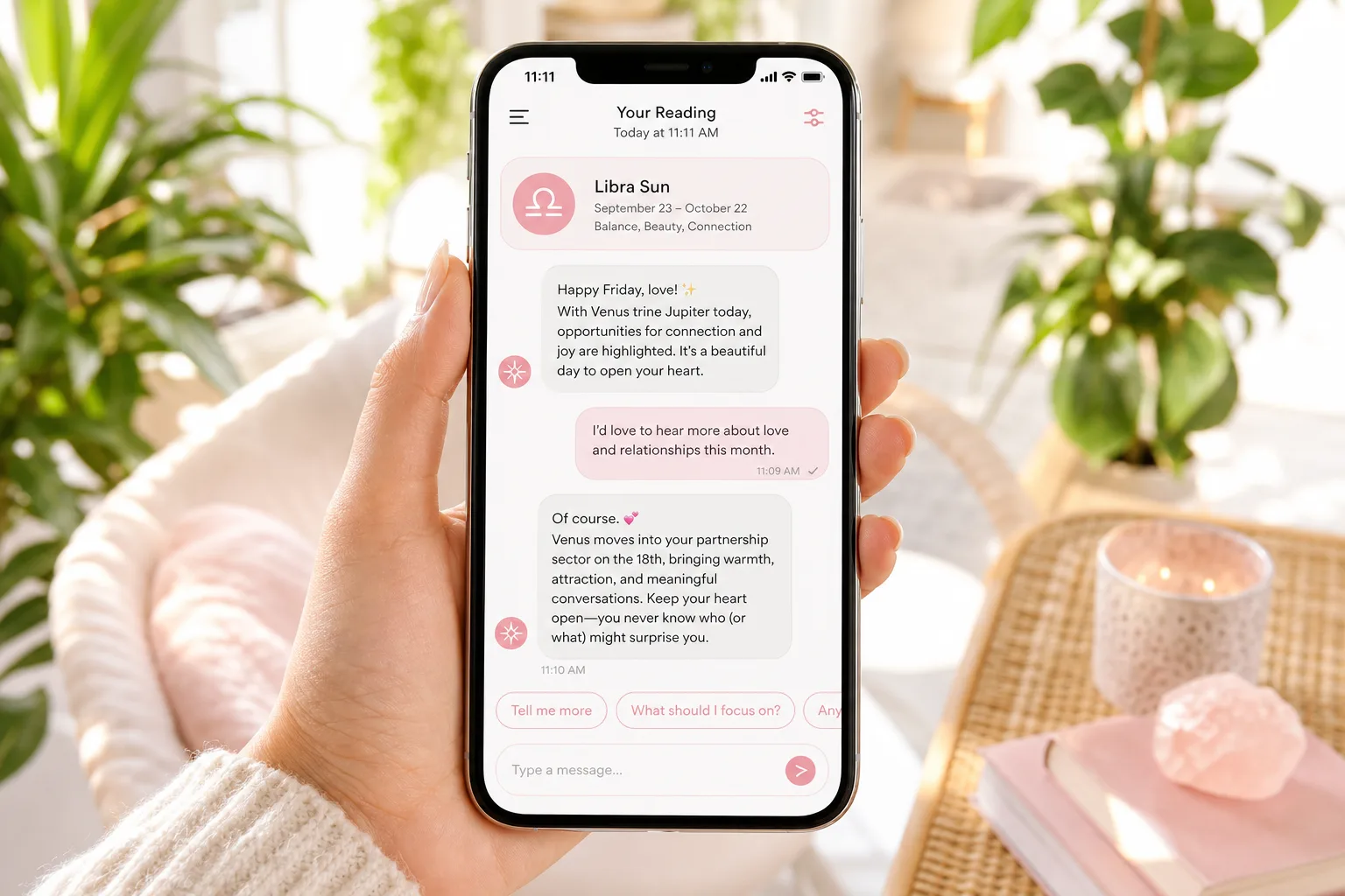 Sanctuary inspired astrology app preview