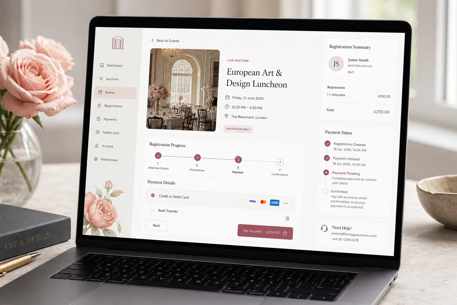 Bonhams inspired auction app app preview