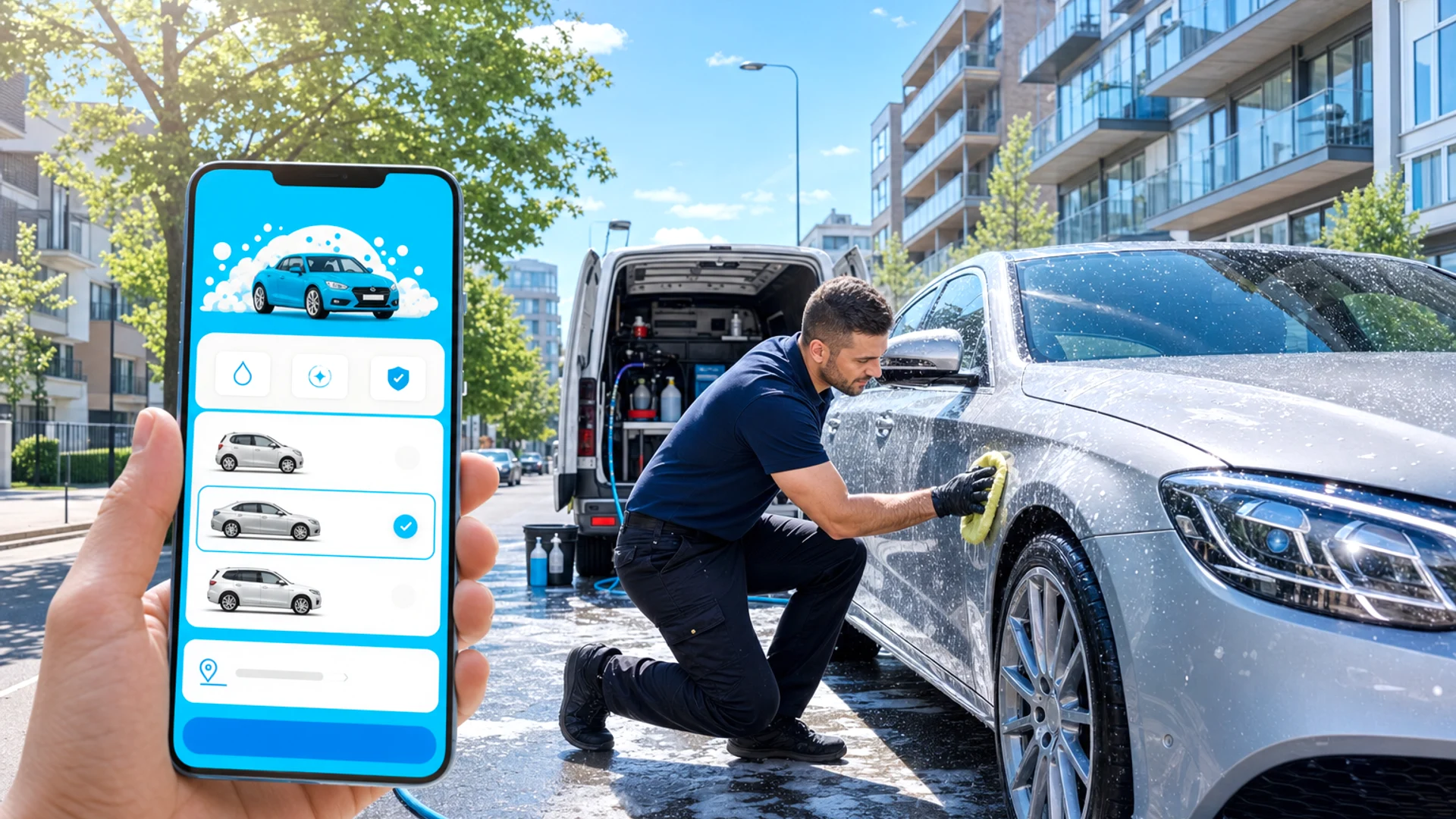 Car wash app development company in London UK building booking and technician platforms