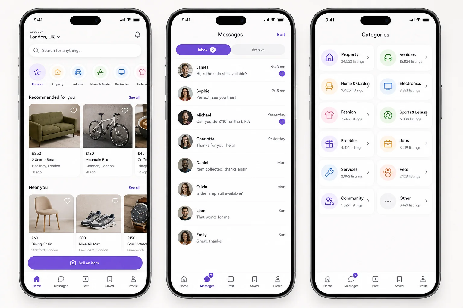 Gumtree inspired classified app app preview