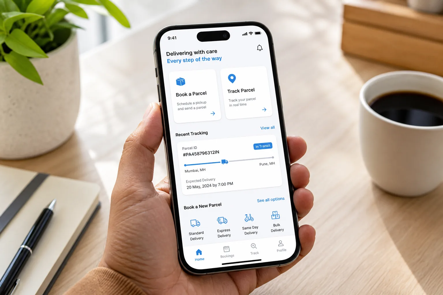 Custom courier delivery app development