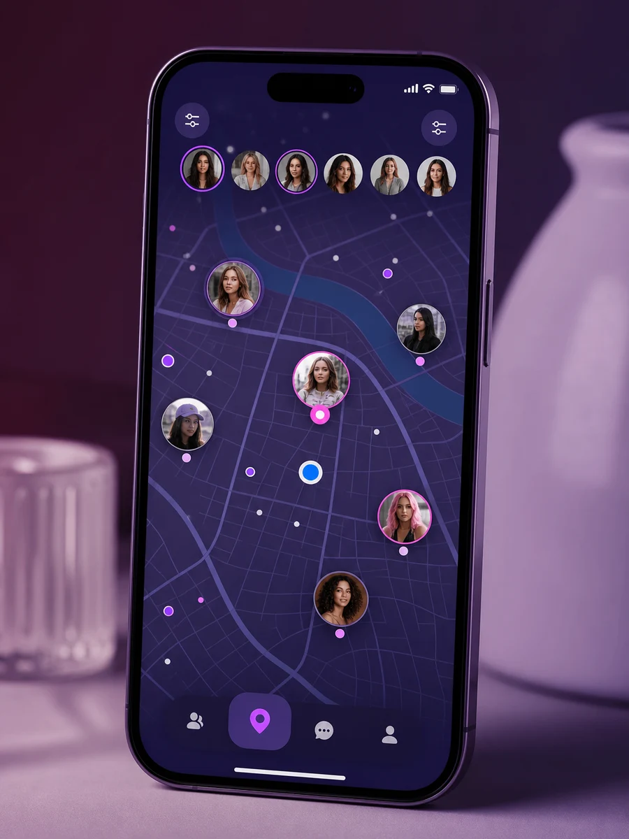 Badoo inspired dating app preview