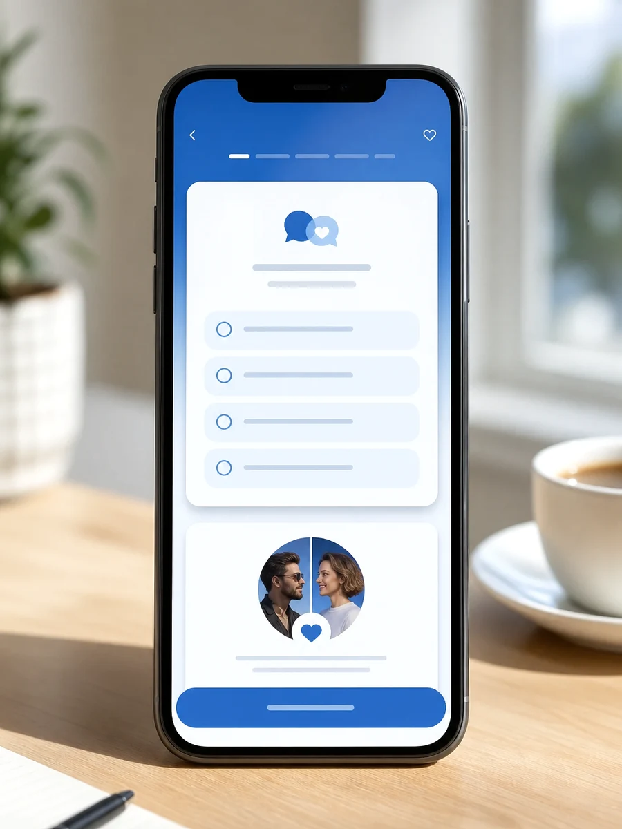 OkCupid inspired dating app preview