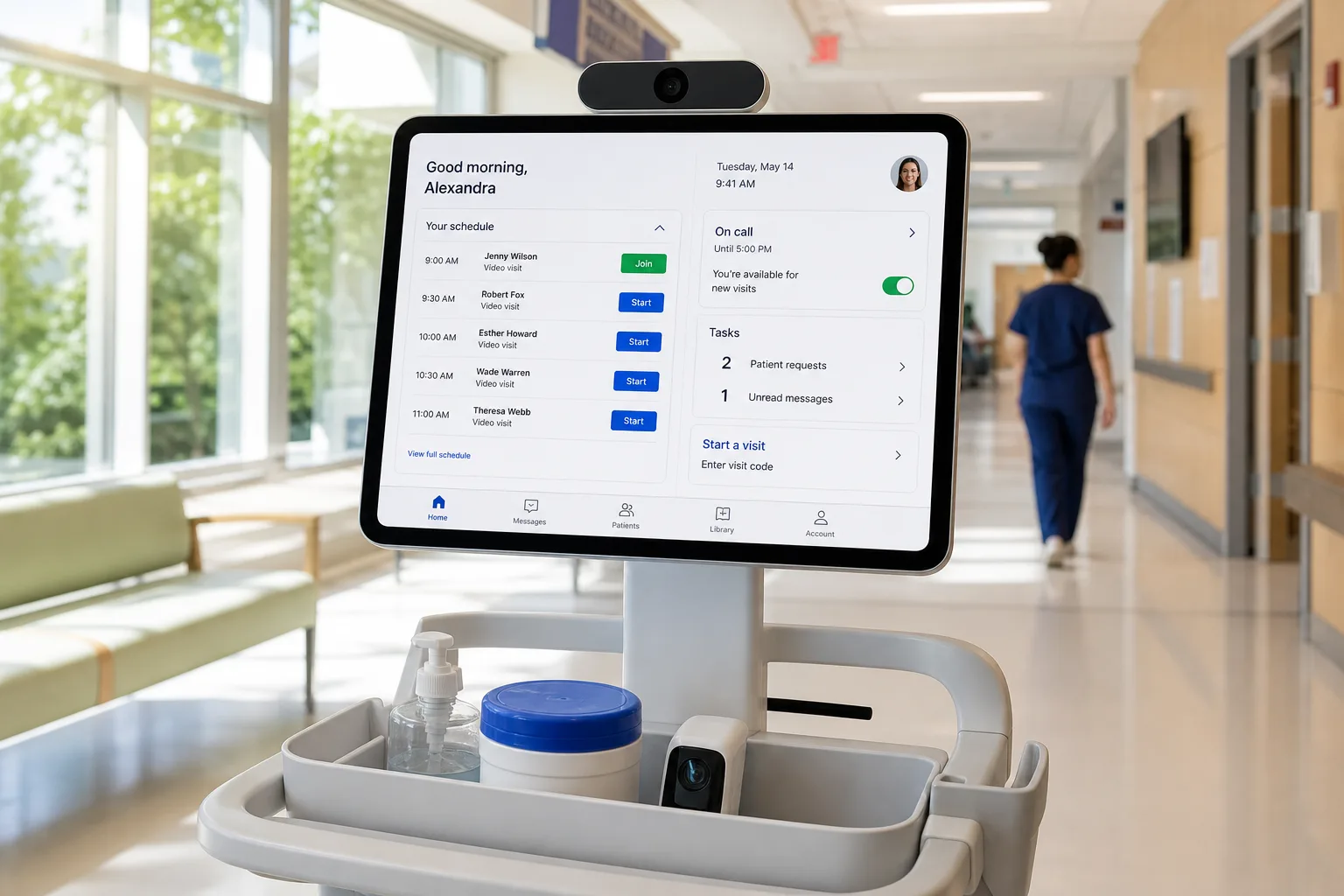 Amwell inspired doctor on demand app preview