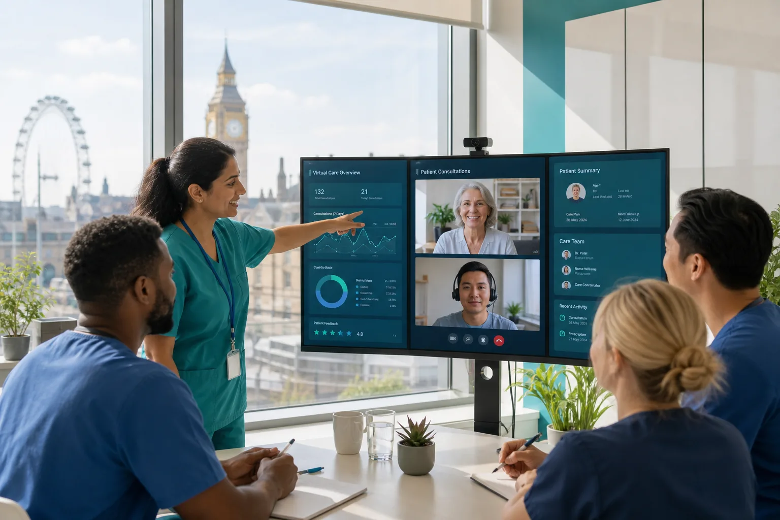 London doctor on demand app development team planning a telemedicine platform
