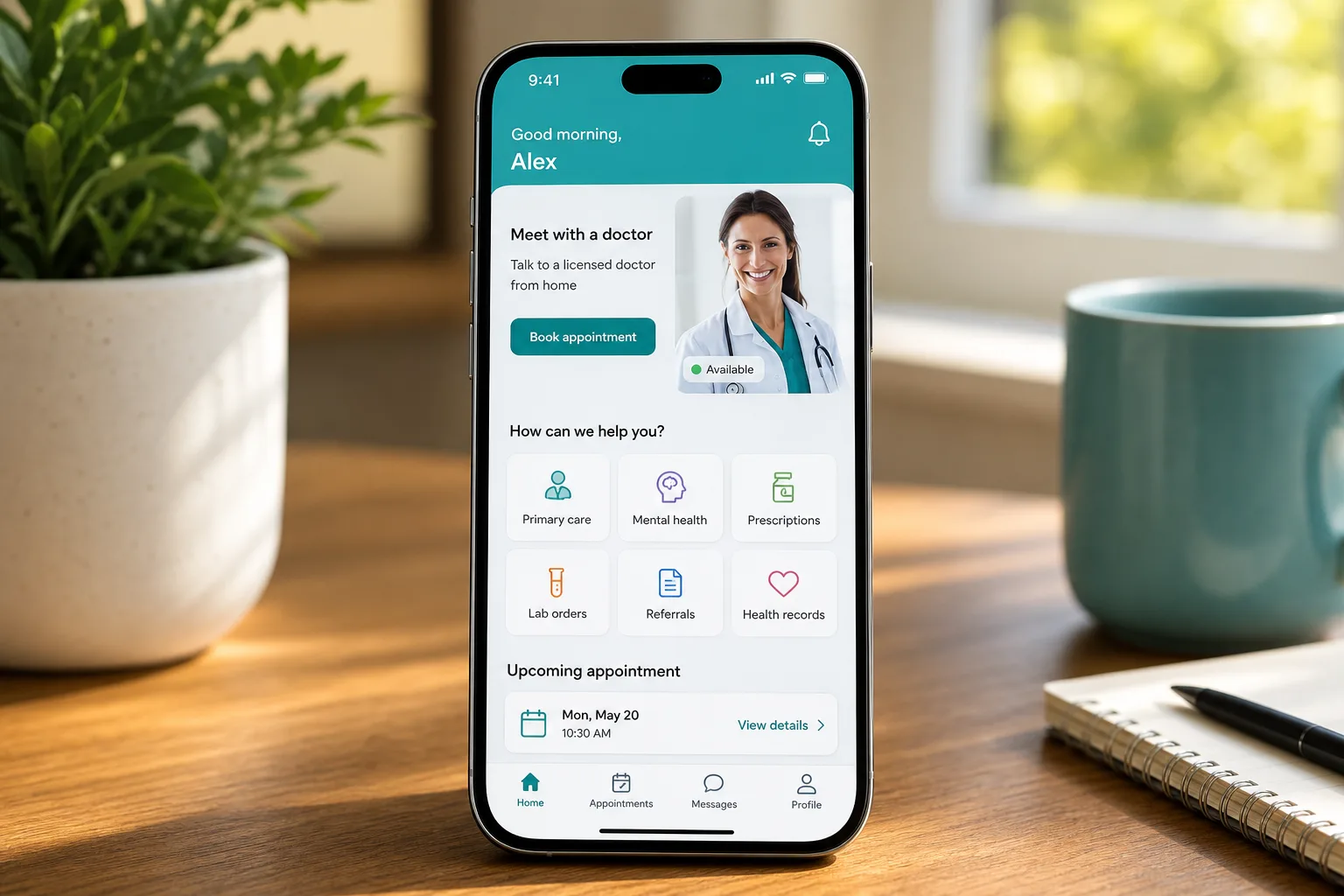 Custom doctor on demand app development