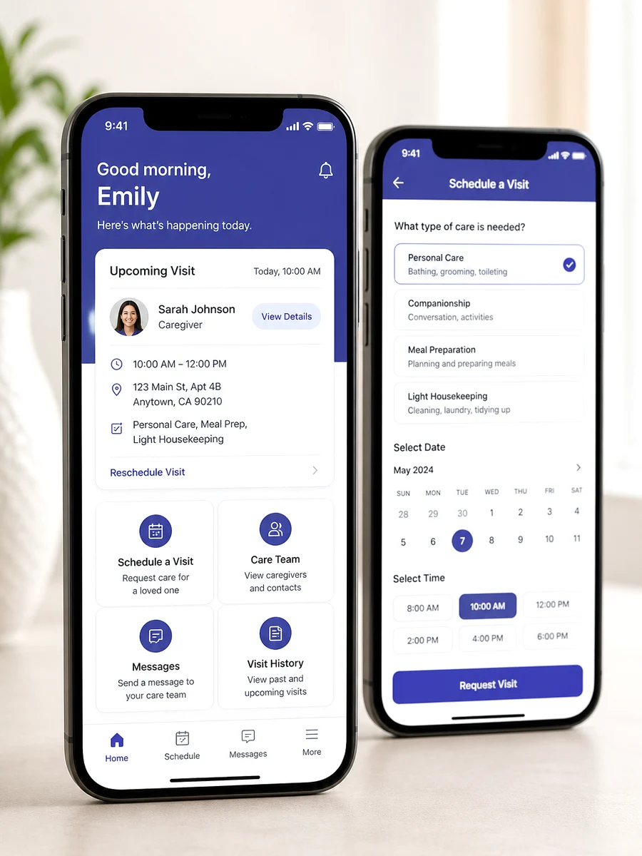 Birdie inspired elderly care platform preview
