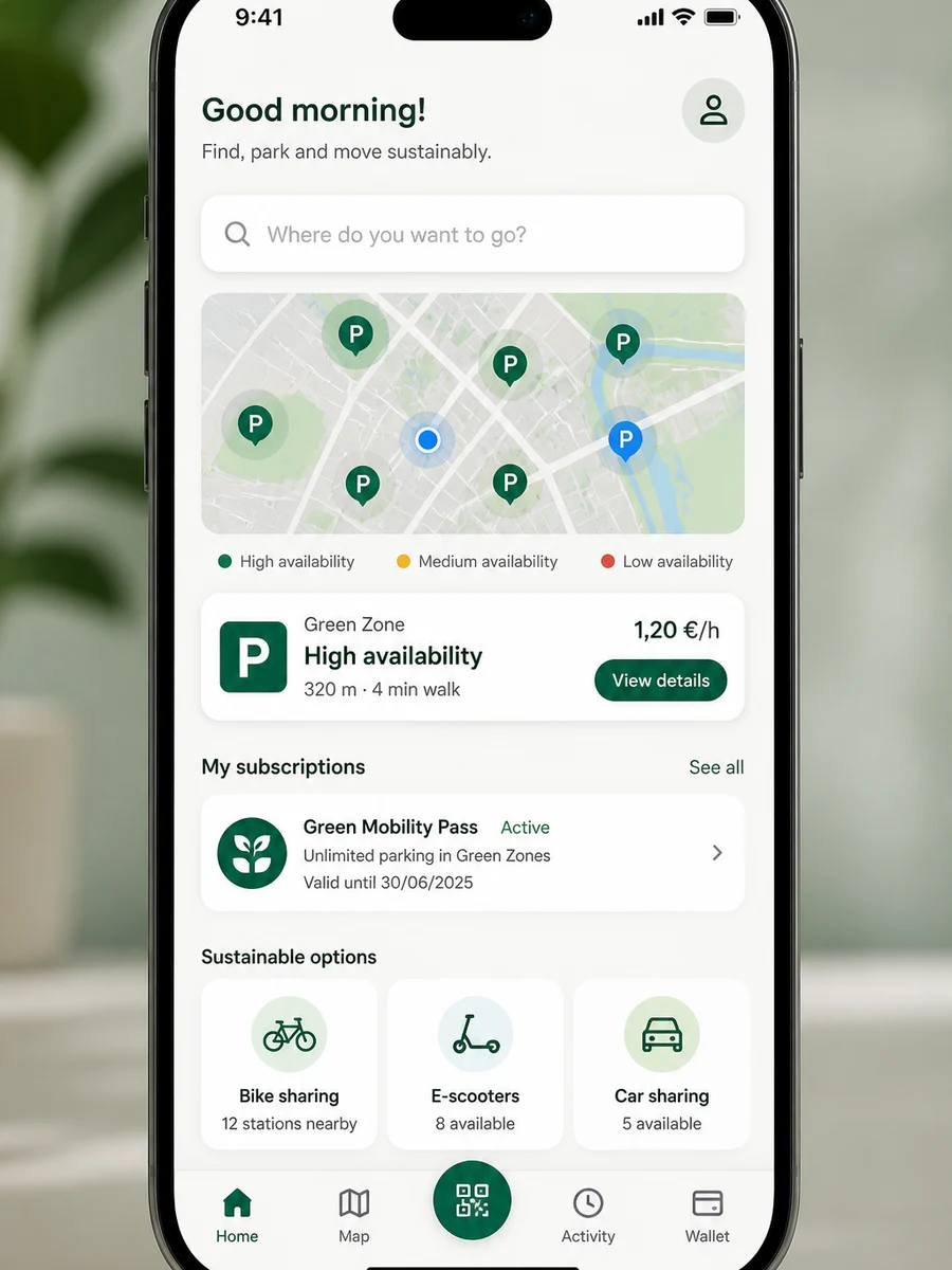 Voi inspired eScooter app preview