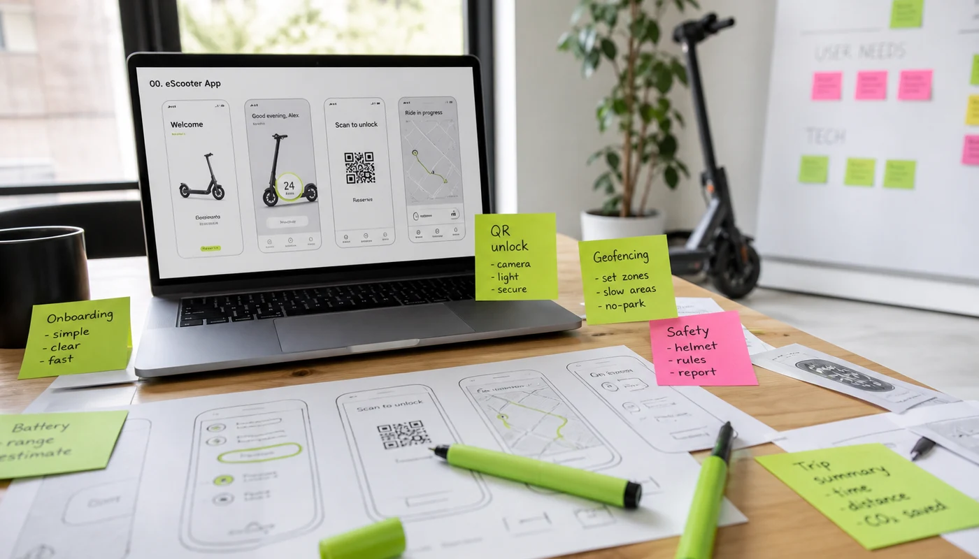 eScooter product concept workshop for UK micro-mobility operators