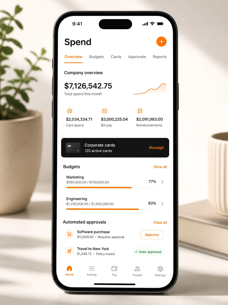 Brex inspired expense management platform preview
