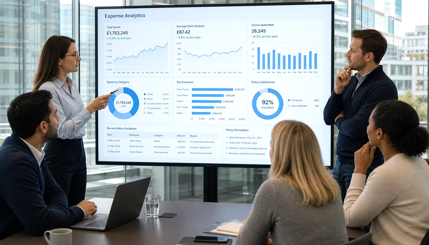 London fintech software team designing an expense management and corporate spend platform