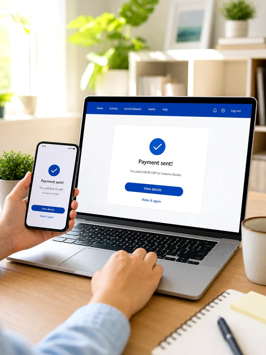 PayPal inspired fintech app preview