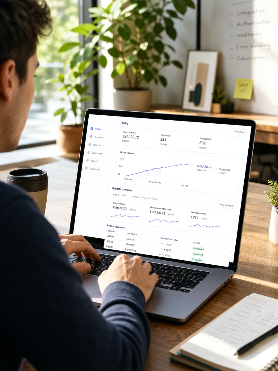 Stripe inspired fintech app preview