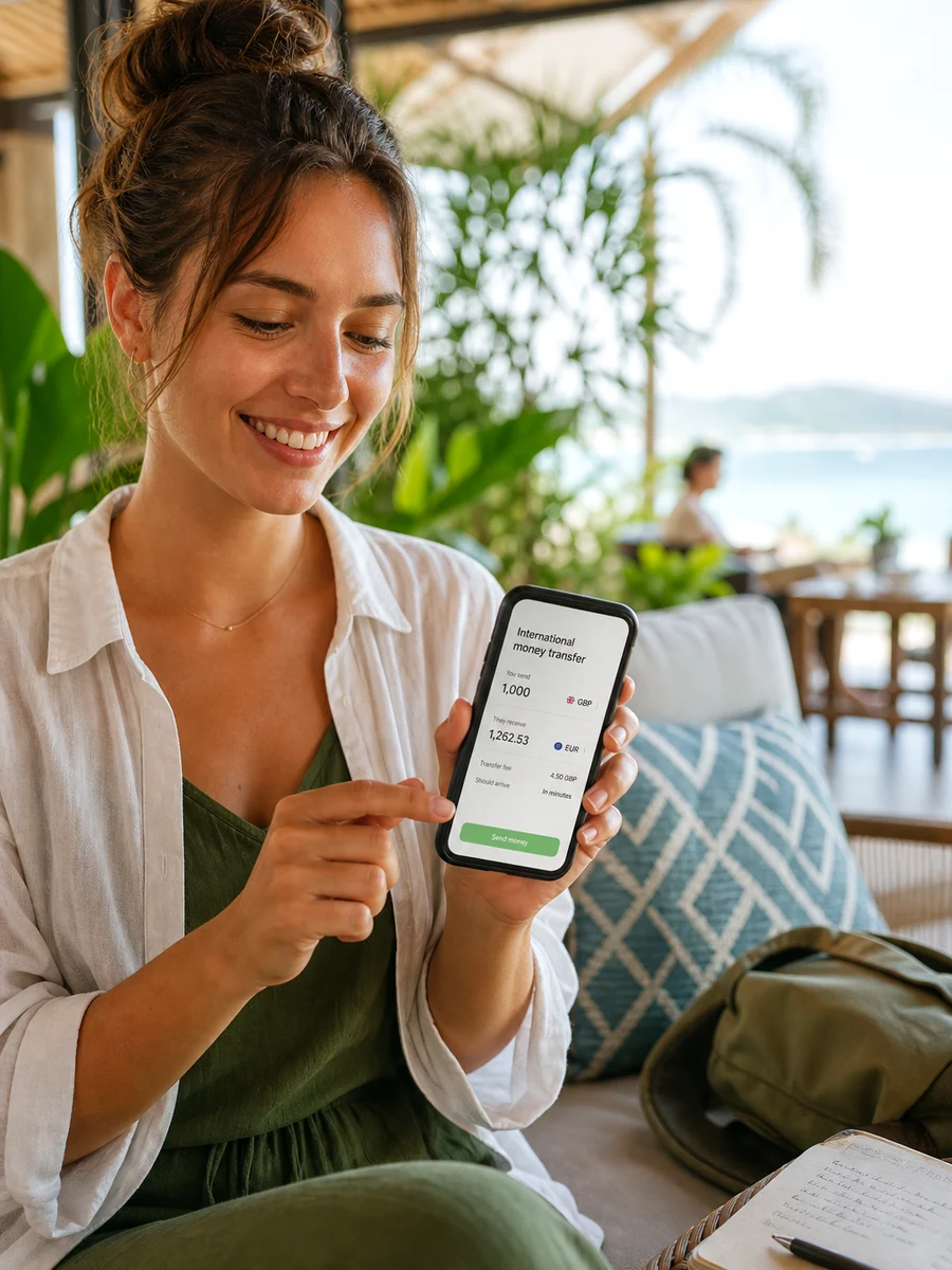 Wise inspired fintech app preview