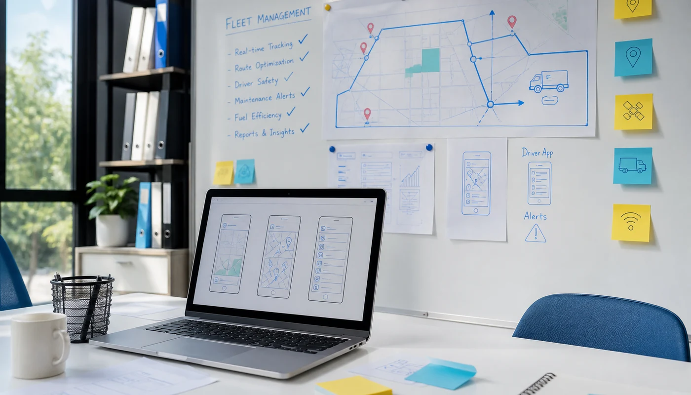 Fleet management product concept workshop for UK logistics and transport businesses
