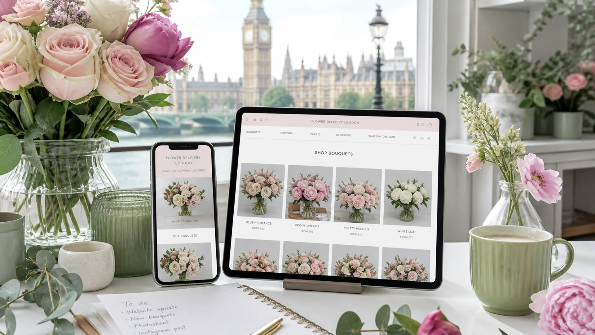 Flower delivery app development company in London UK building AI powered florist marketplace and ecommerce software