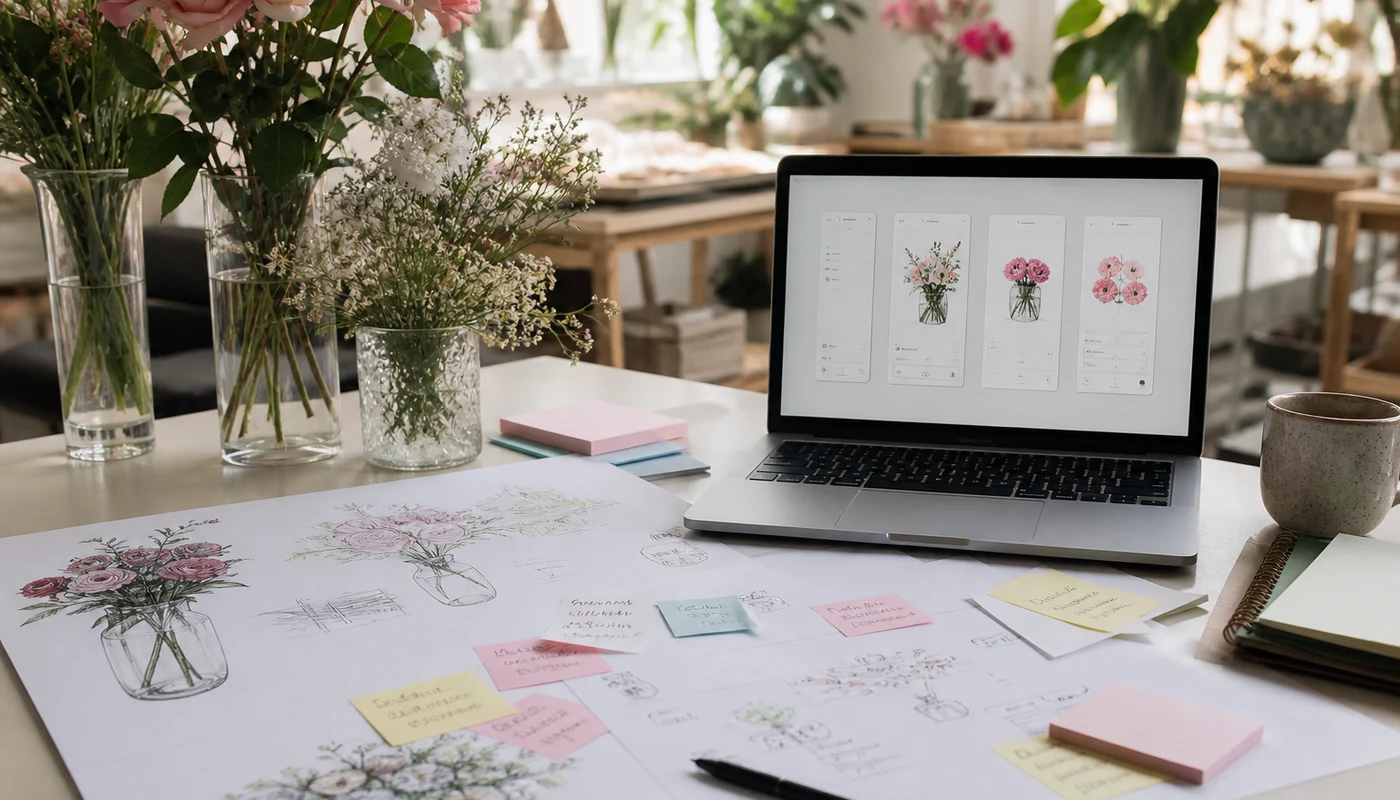 Flower delivery product concept workshop for UK florists and gifting businesses