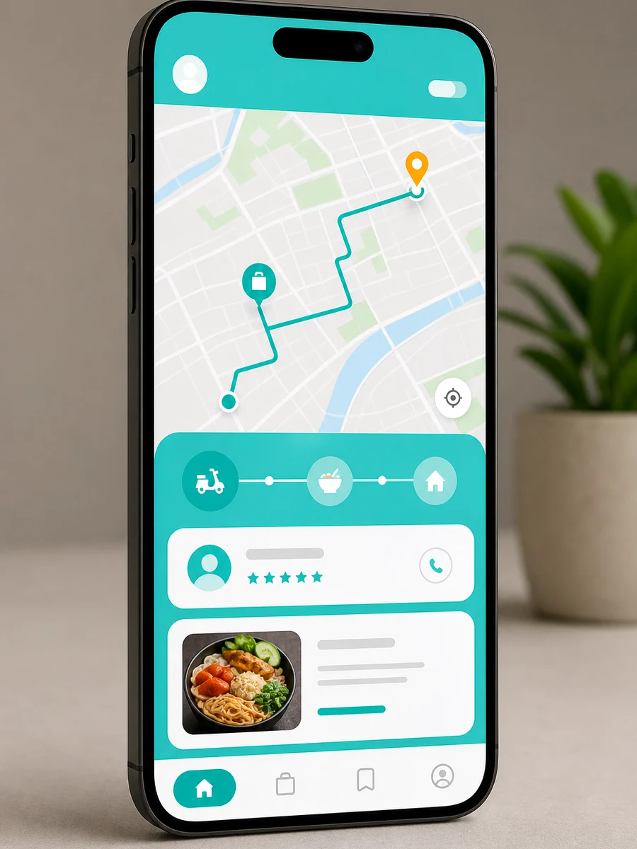 Deliveroo inspired food delivery app preview