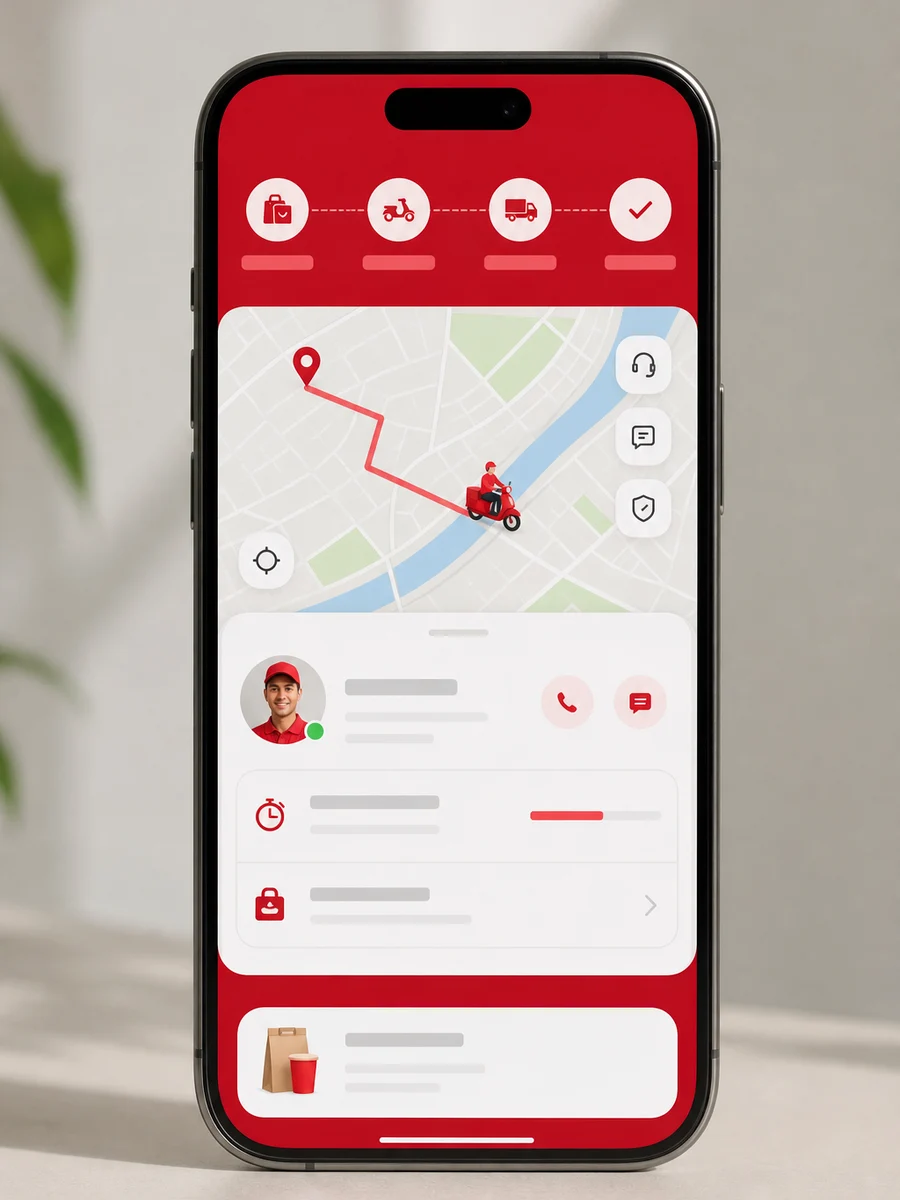 DoorDash inspired food delivery app preview