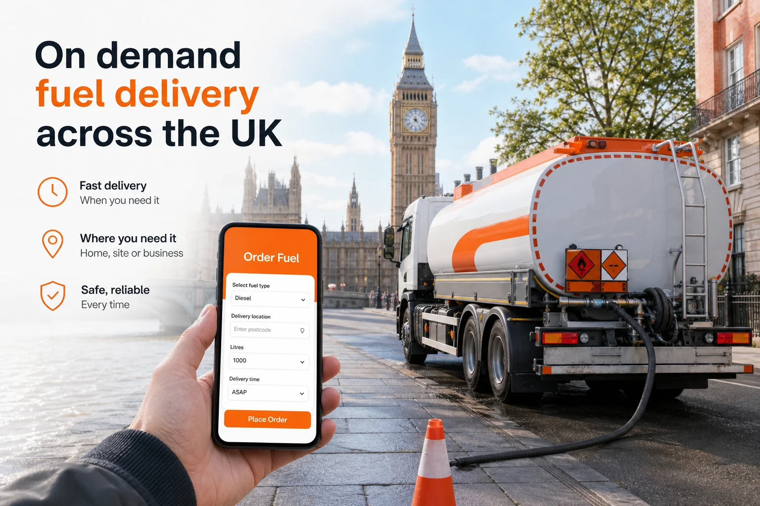 On Demand Fuel Delivery Platform UK