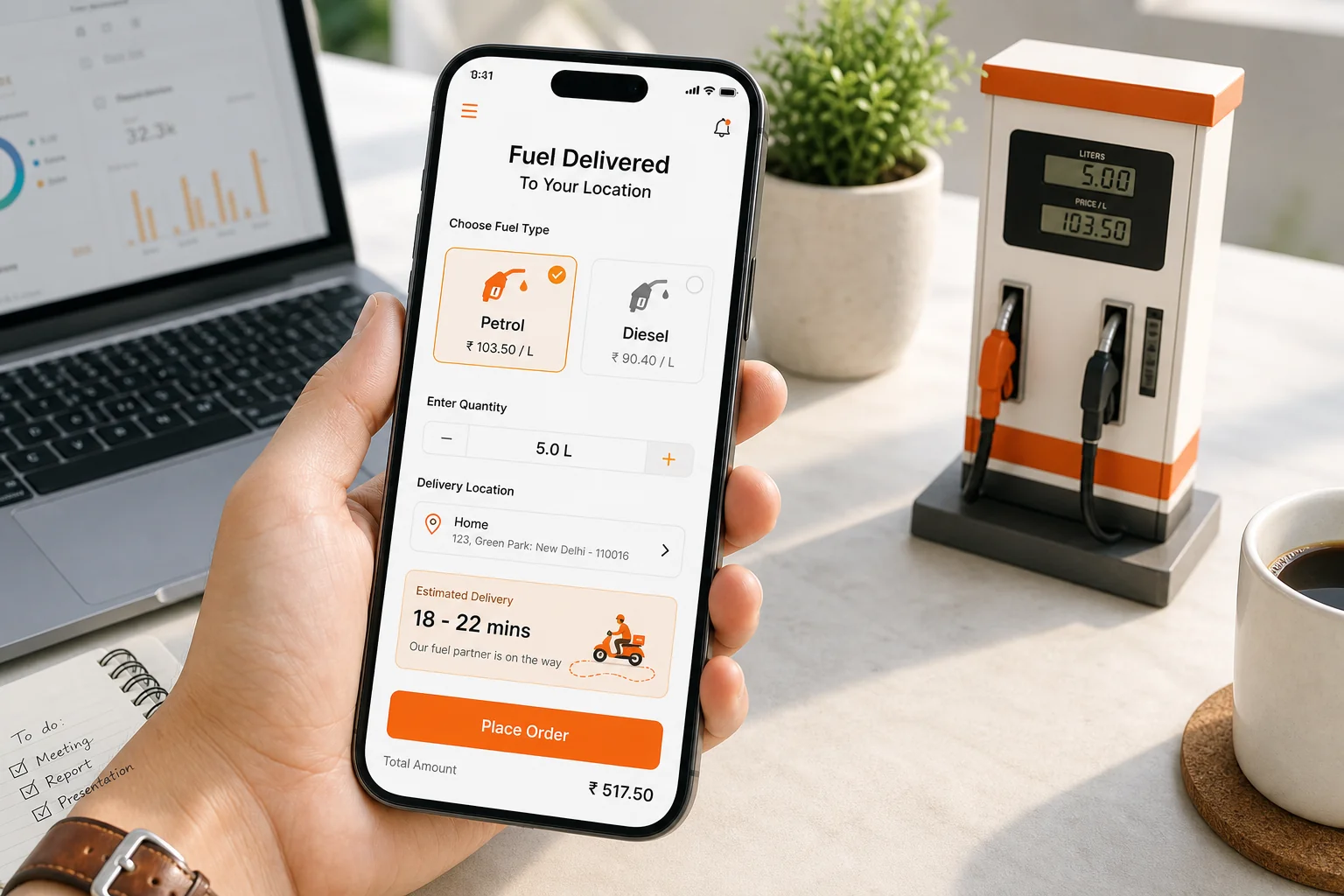 Fuel delivery product concept for UK suppliers and fleet operators