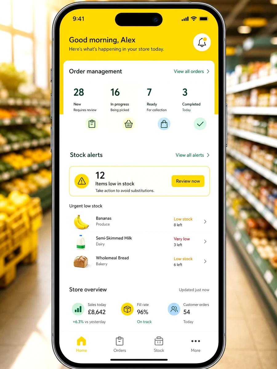 Morrisons inspired grocery delivery app preview