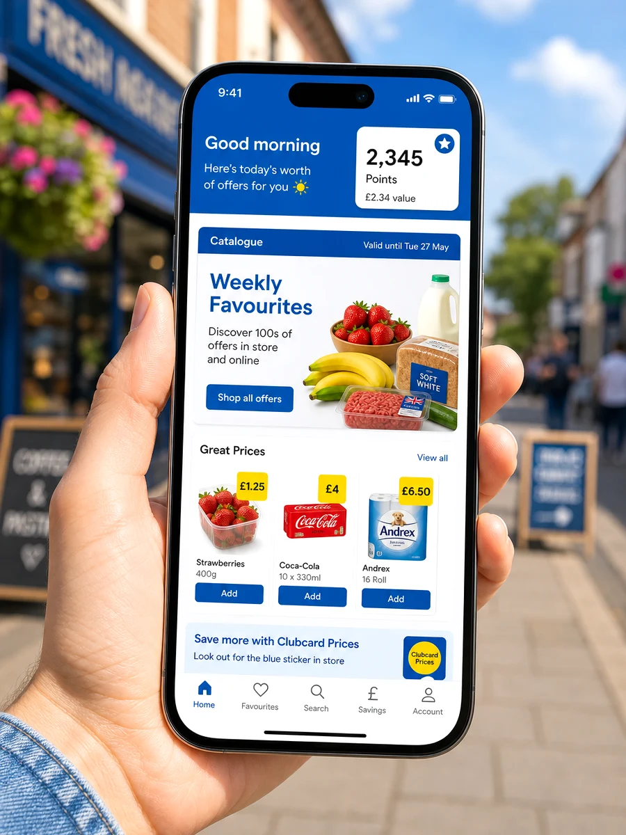 Tesco inspired grocery delivery app preview