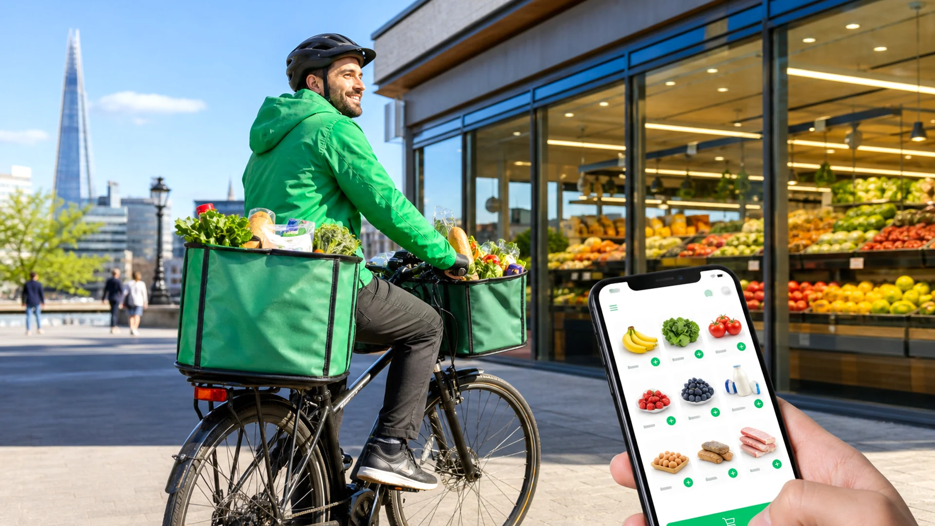 Grocery delivery app development company in London UK building shopping and delivery platforms