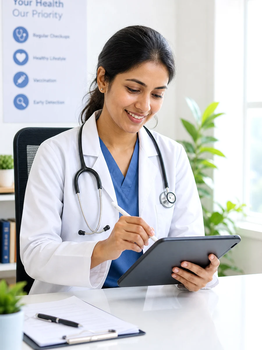 Practo inspired healthcare app preview