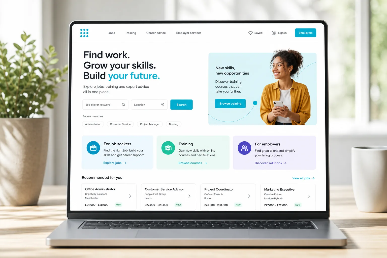 Reed inspired job portal app preview