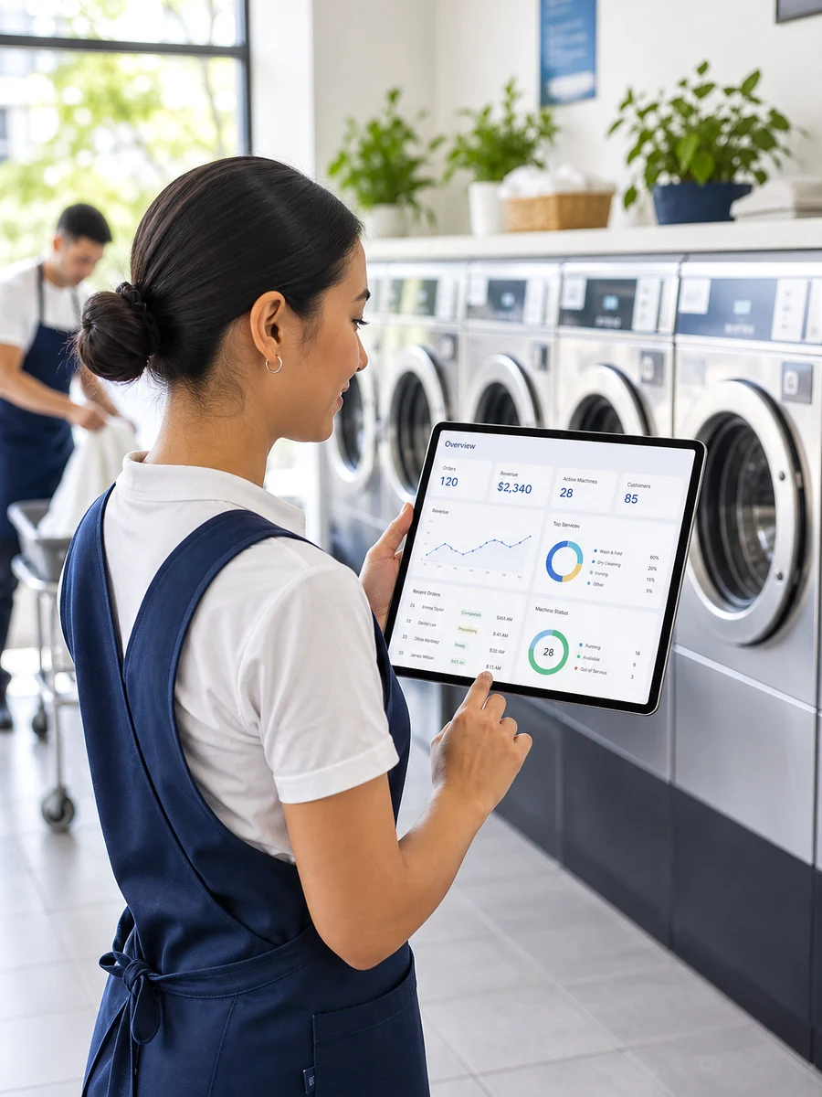 CleanCloud inspired laundry app preview