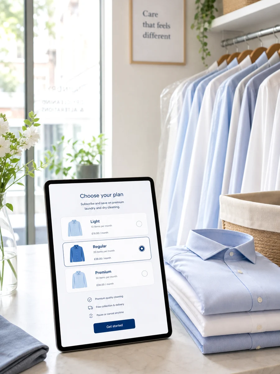 Laundrapp inspired laundry app preview