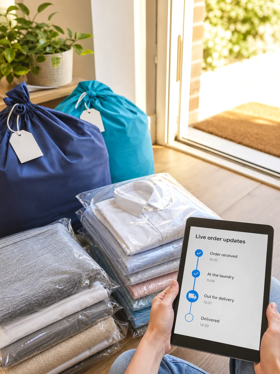 Laundryheap inspired laundry app preview