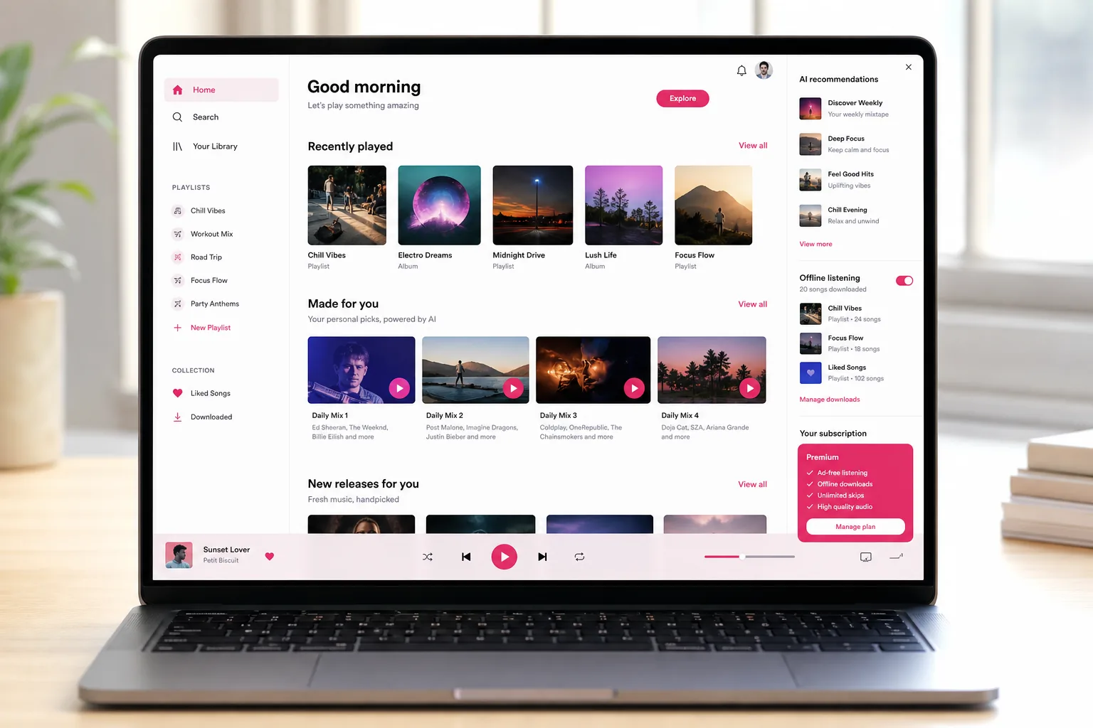 Custom music streaming app development
