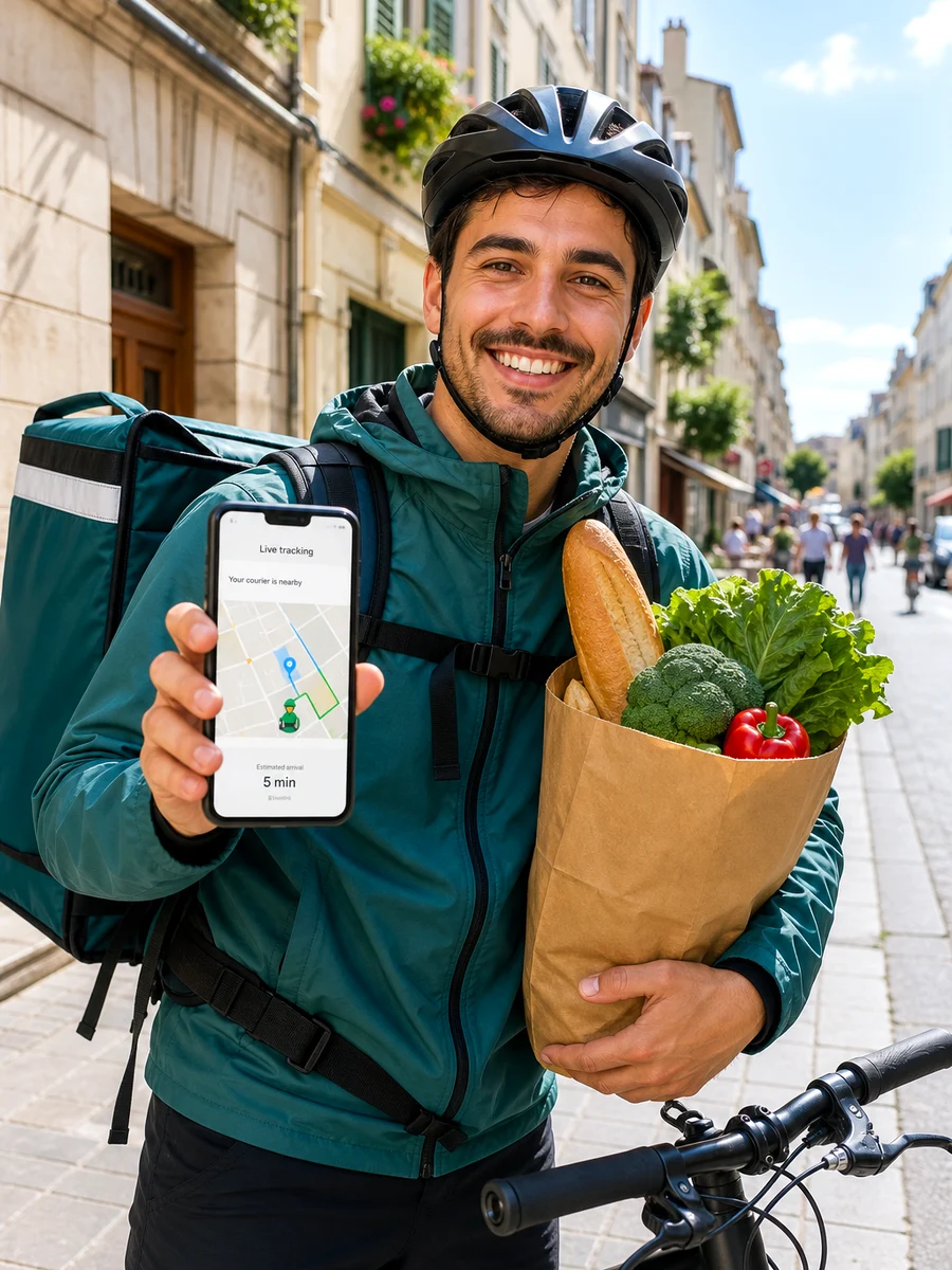 Glovo inspired on demand app preview