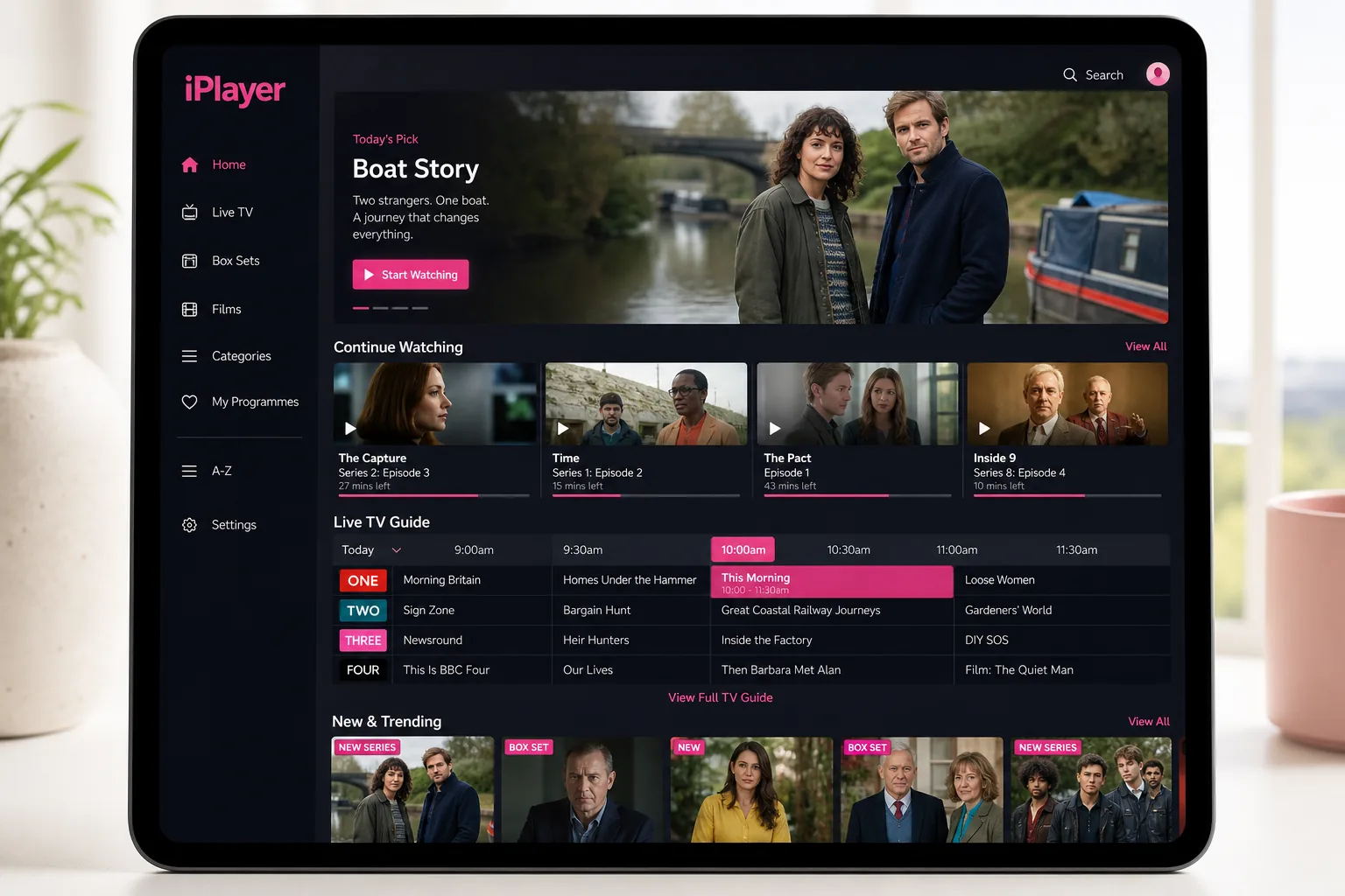 BBC iPlayer inspired ott app preview