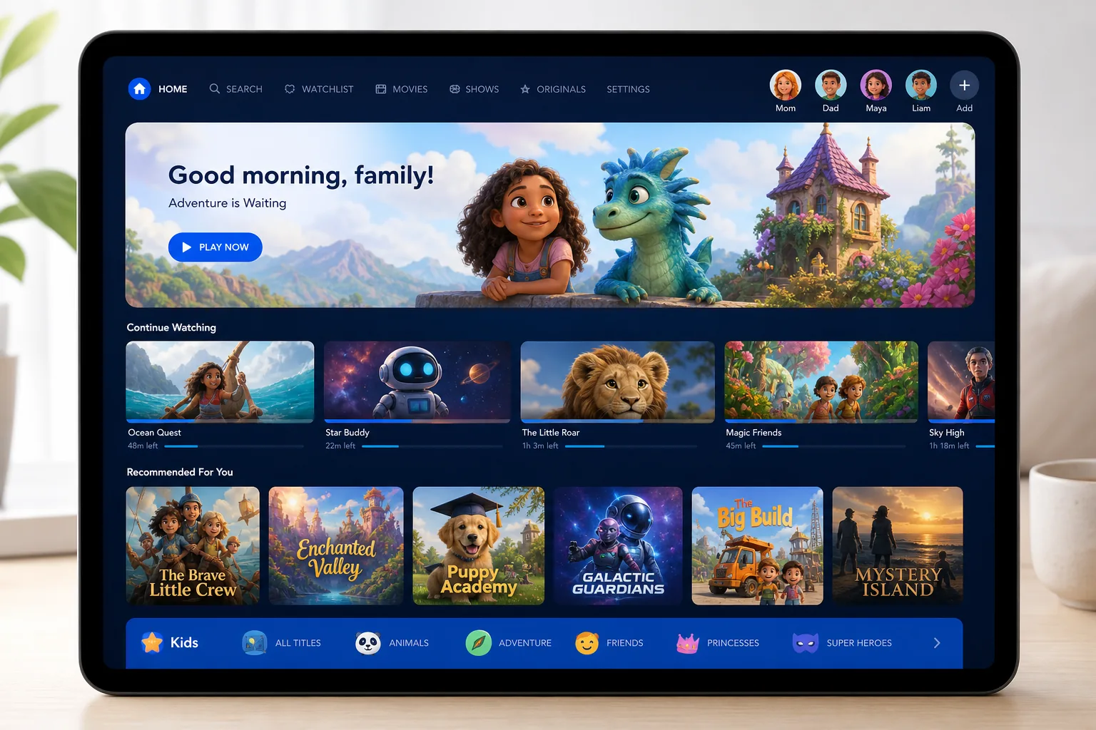 Disney+ inspired ott app preview