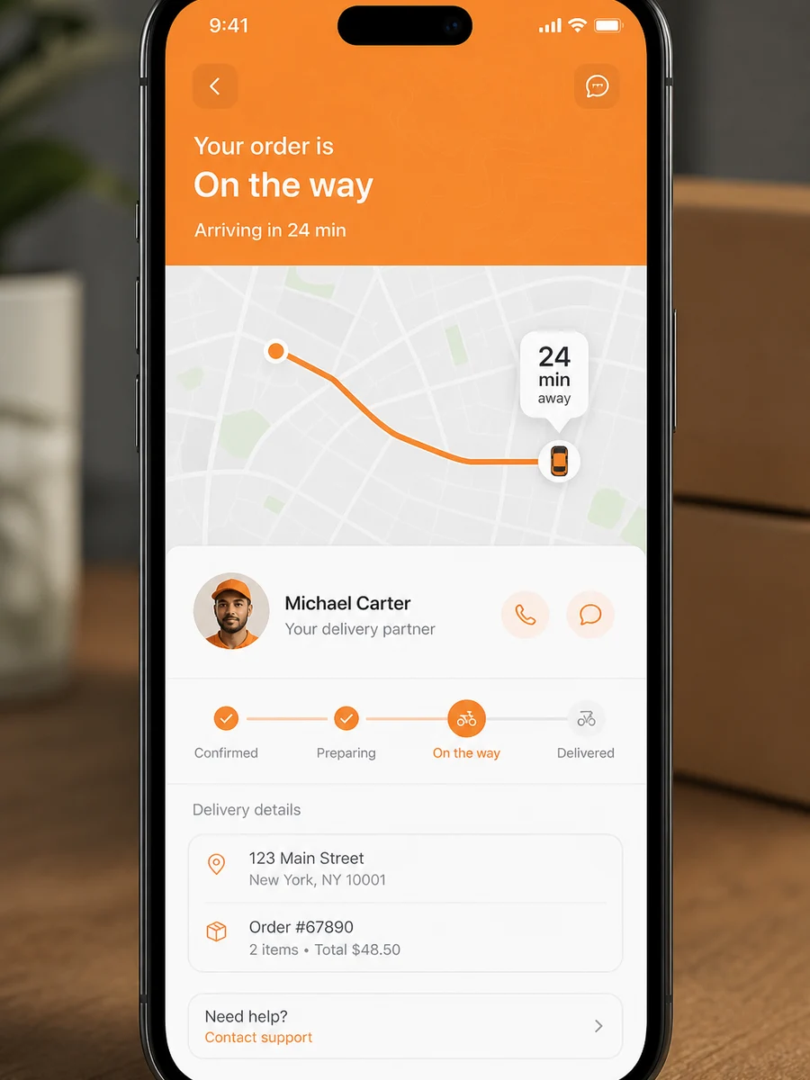 Lalamove inspired packers and movers app preview