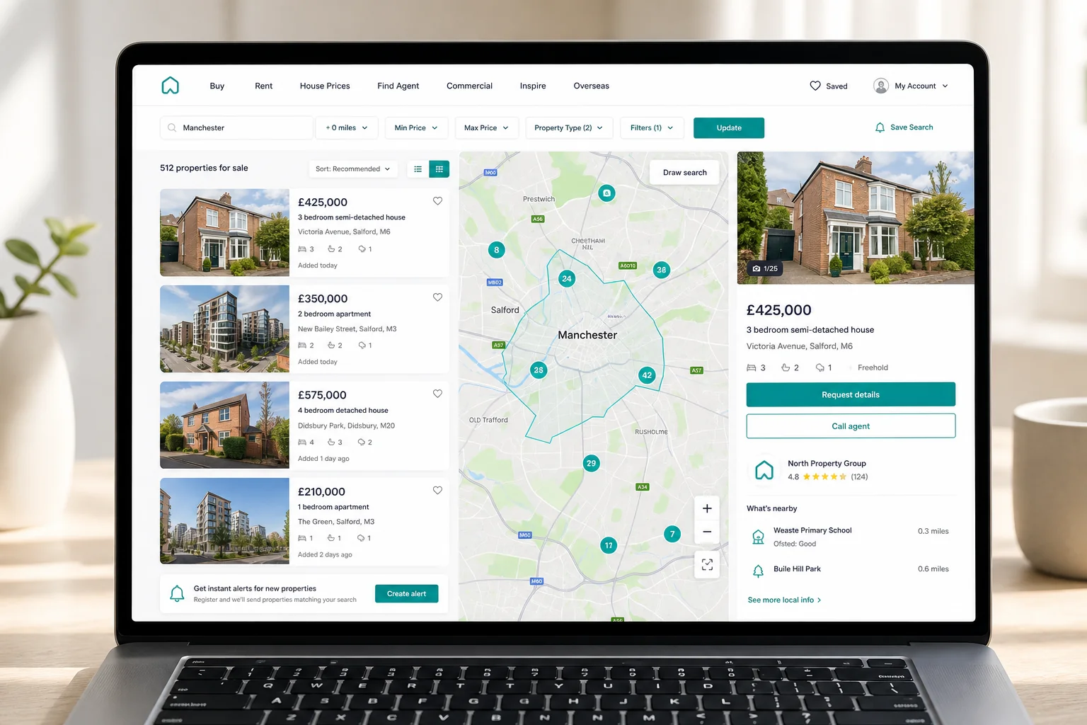 Rightmove inspired real-estate app preview