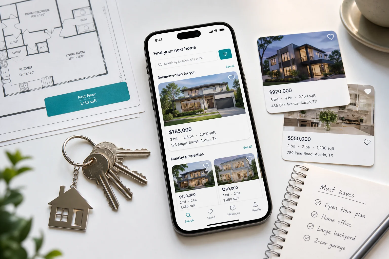 Real estate product concept for UK property businesses