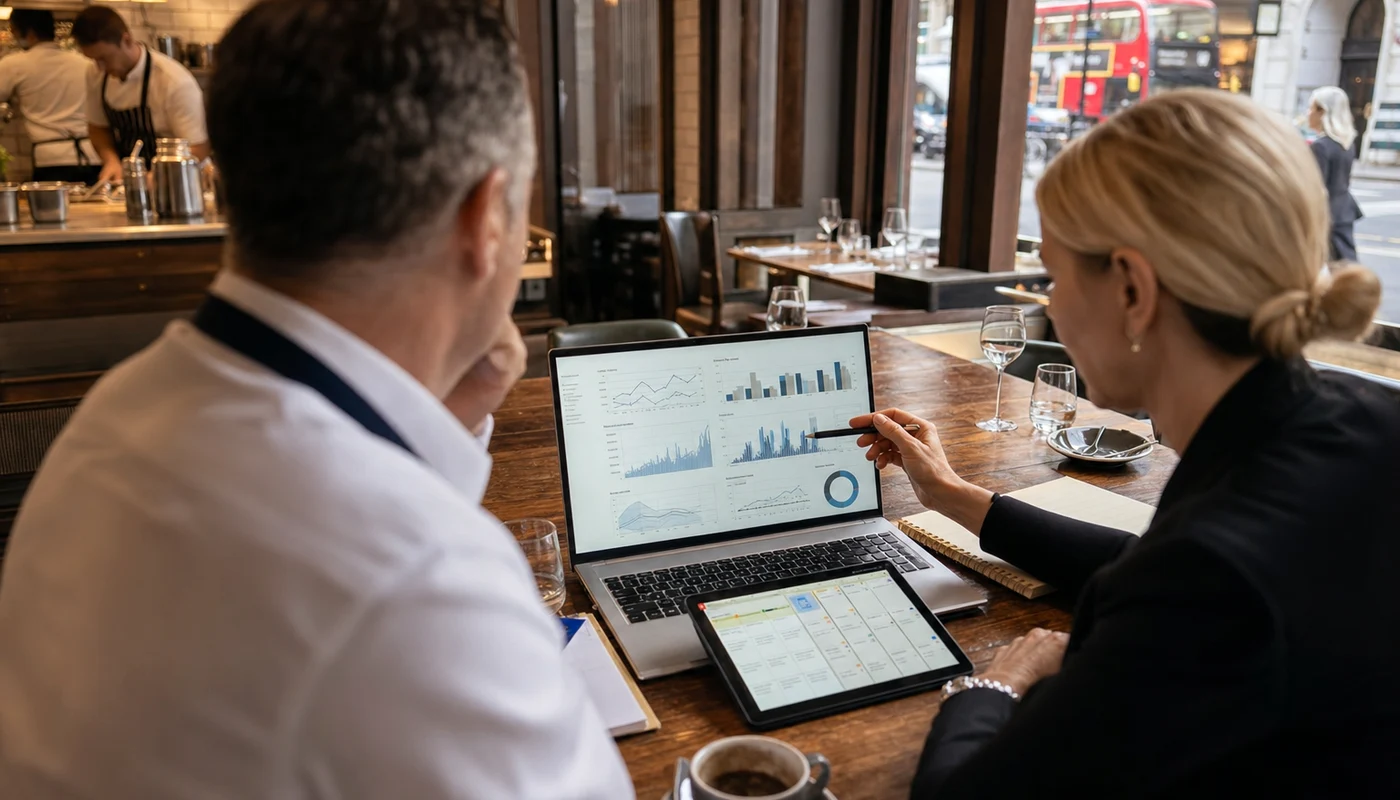 Restaurant application product concept for UK hospitality brands