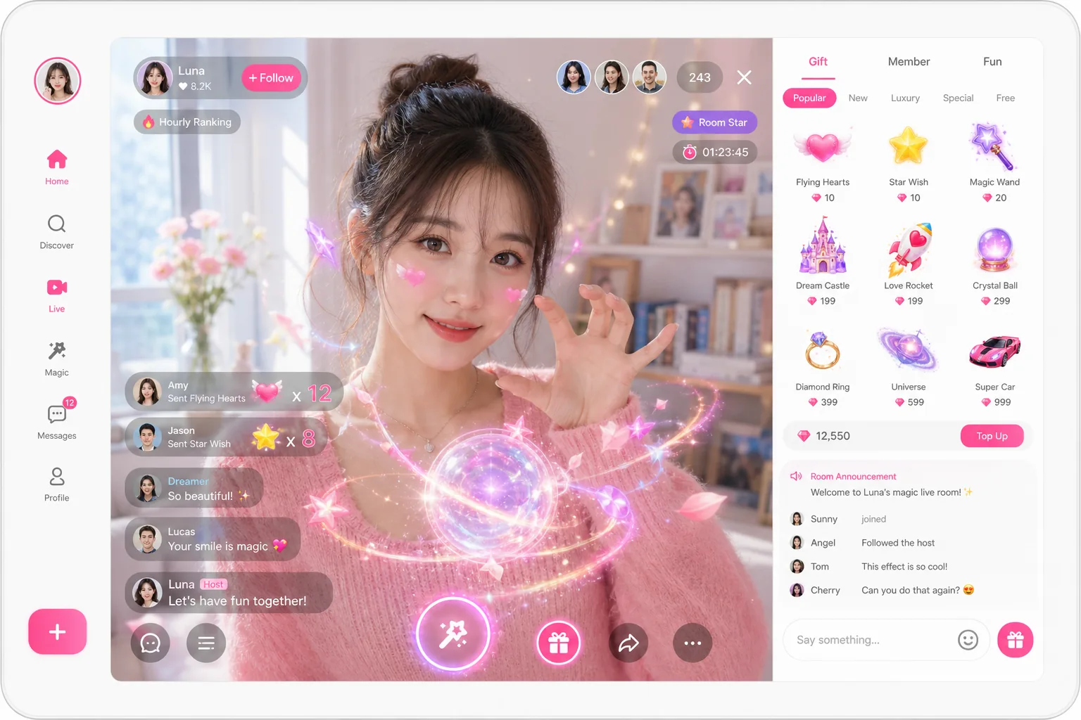 Likee inspired short video app preview
