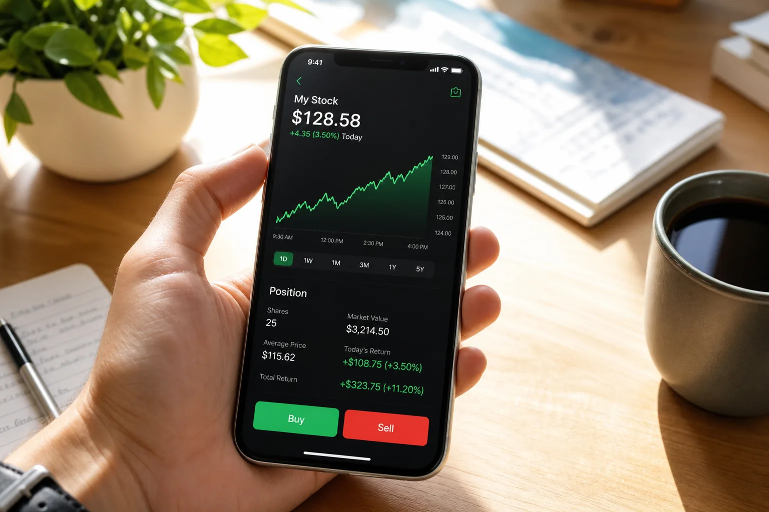 Custom stock trading app development