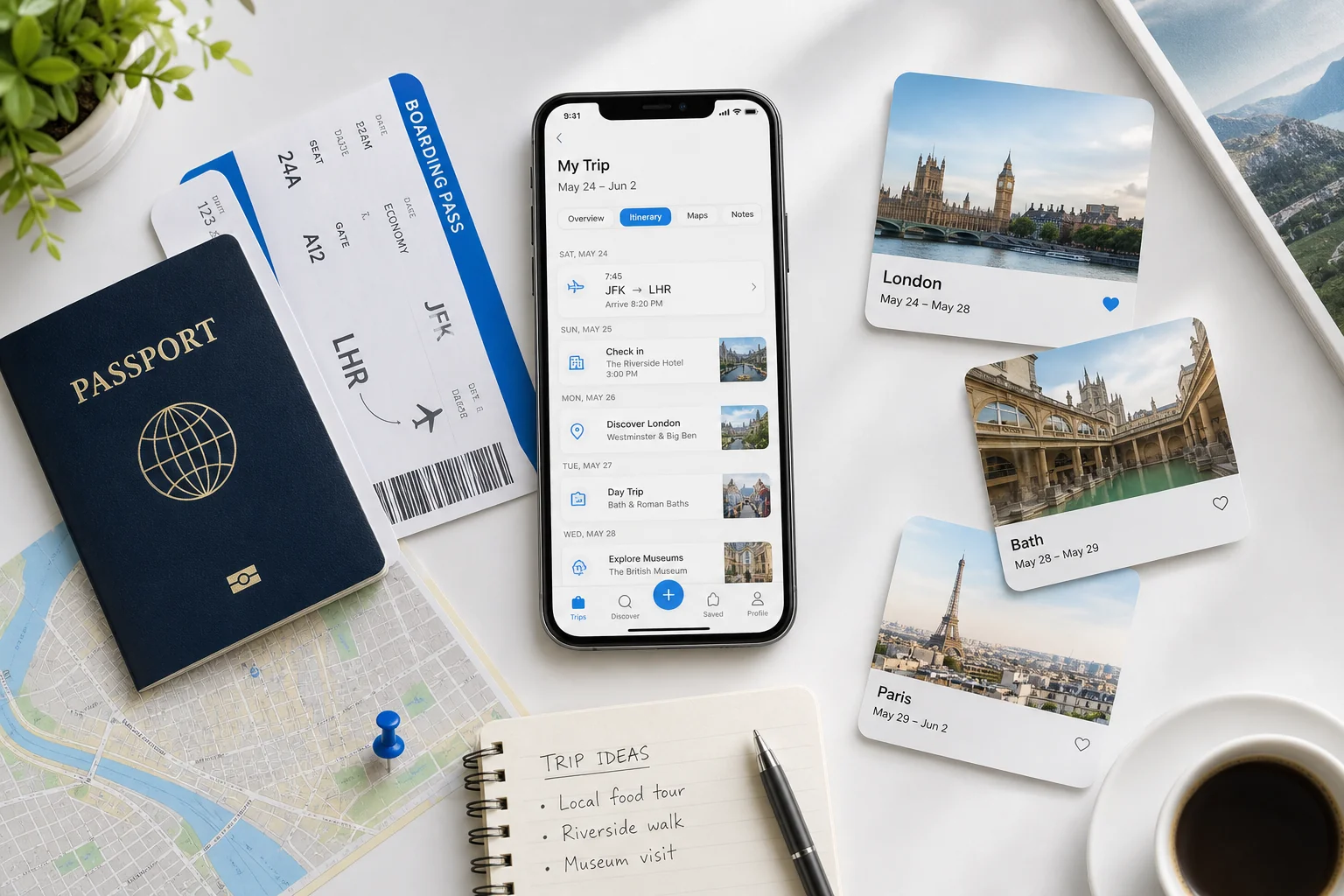 Travel product concept for UK travel agencies and tourism brands