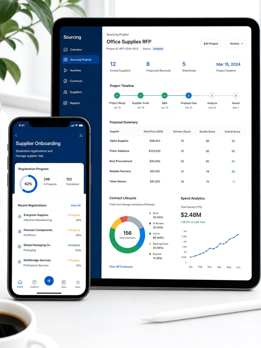 SAP Ariba inspired vendor management software preview