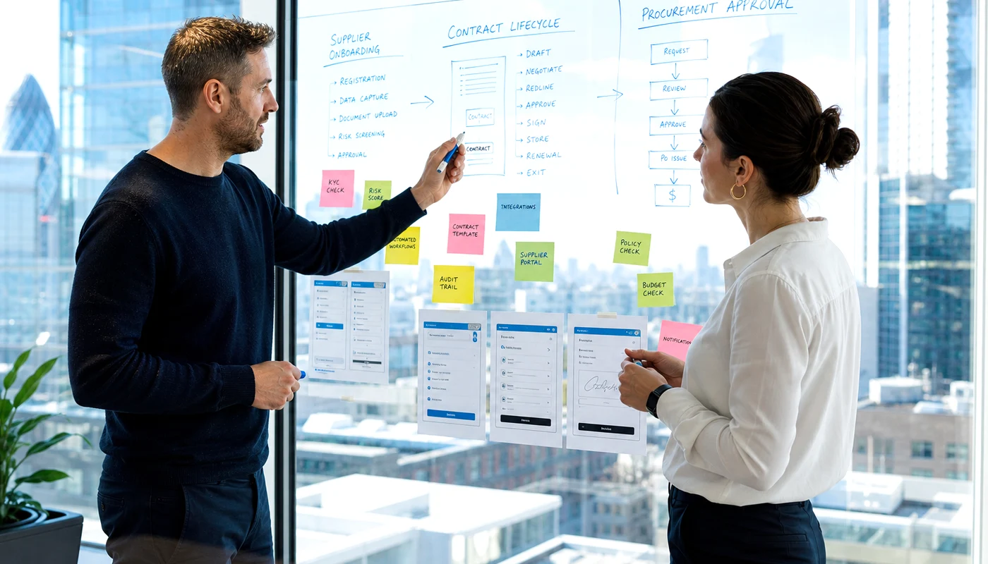 Vendor management software product concept workshop for UK enterprises