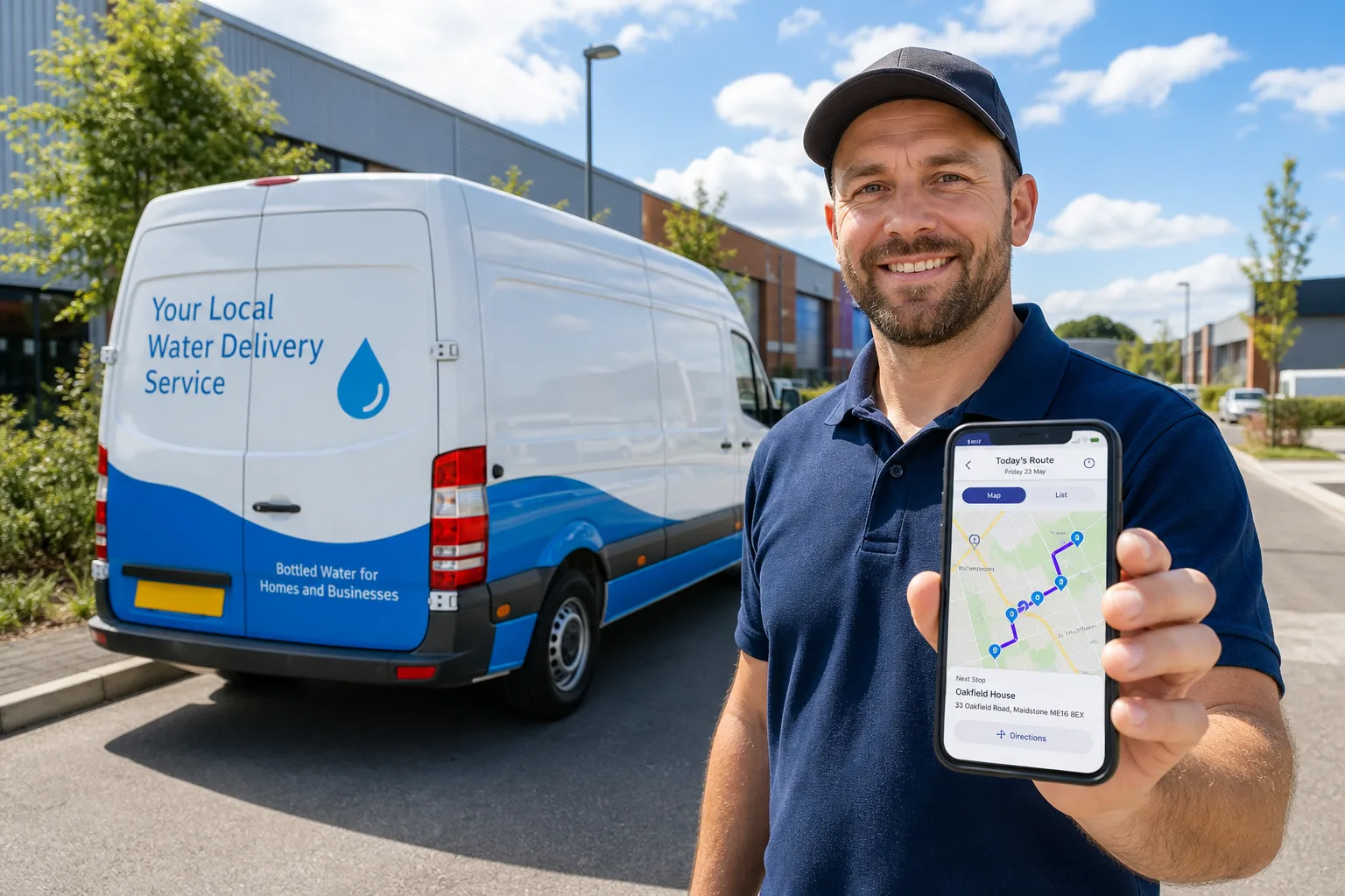 Kent Water inspired water delivery app preview