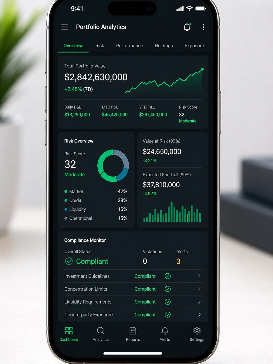 BlackRock Aladdin inspired wealth management platform preview